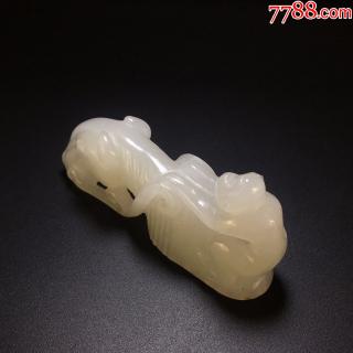 和田白玉雕马上封侯把玩件-se53262198-和田玉-零售-7788收藏